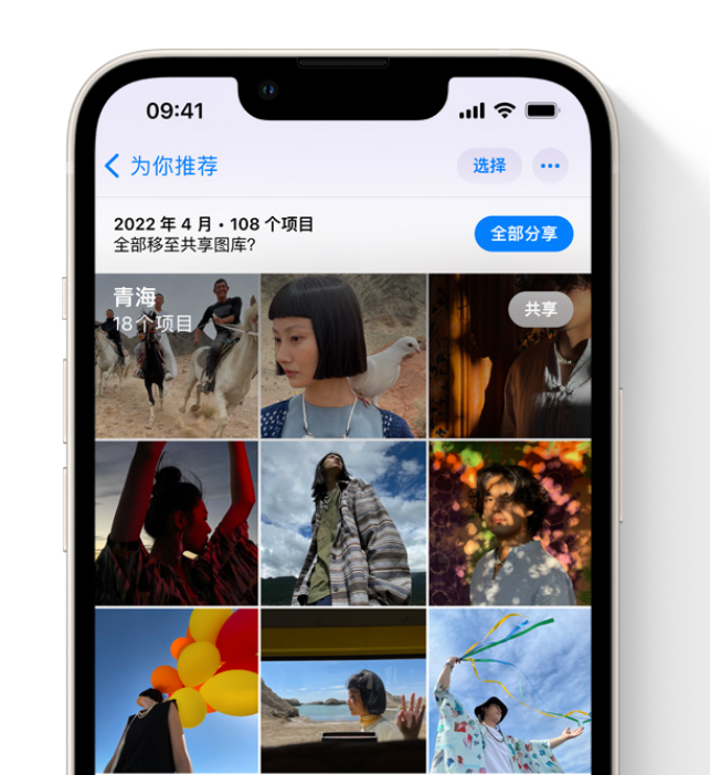 神木苹果维修网点分享在 iPhone 上使用共享图库 