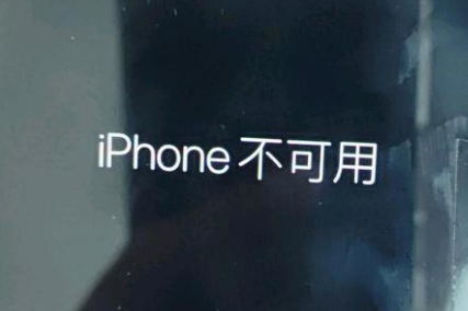 神木苹果服务网点分享锁屏界面显示“iPhone 不可用”如何解决 